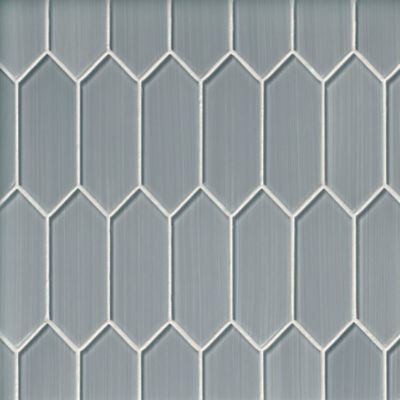 Winter Morning Picket Glass Mosaic Wall Tile