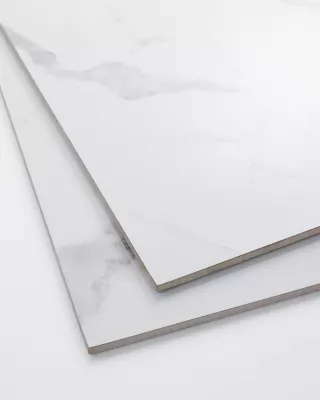 Calacata Brillante Porcelain Wall and Floor Tile - 24 x 24 in