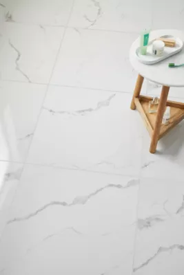 Calacata Brillante Porcelain Wall and Floor Tile - 24 x 24 in