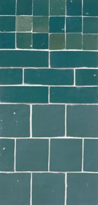 Zellige Turquoise Gloss Ceramic Wall and Floor Tile - 2 x 2 in.