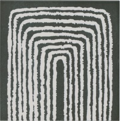 Nikki Chu Zulu Graphite Ceramic Wall and Floor Tile - 8 x 8 in.