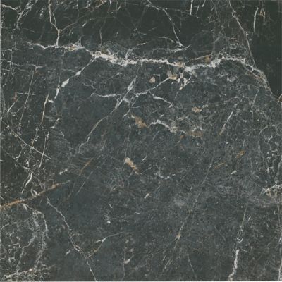 Akros Black Porcelain Wall and Floor Tile - 31 x 31 in.