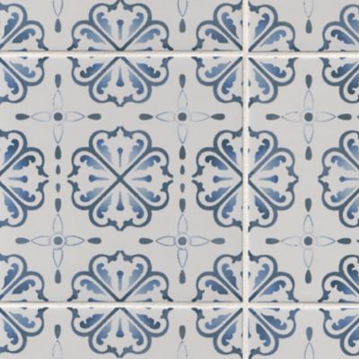 Time Blue Porcelain Wall and Floor Tile - 8 x 8 in.