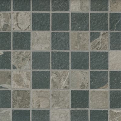 Materia Anthracite Porcelain Mosaic Wall and Floor Tile - 2 x 2 in.