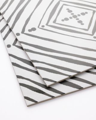 Nikki Chu Tangier Graphite Porcelain Wall and Floor Tile