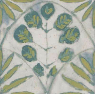 Annie Selke Botanical Porcelain Wall and Floor Tile - 6 x 6 in.