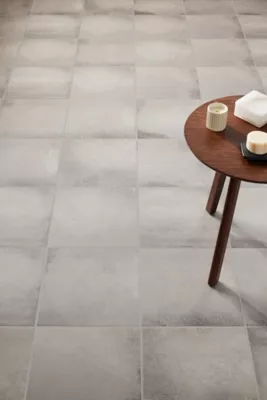Metro Grey Porcelain Wall and Floor Tile - 13 x 13 in. - The Tile Shop