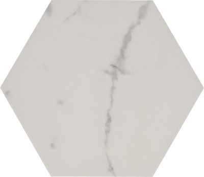 Statuario Vena Argento Porcelain Hex Wall and Floor Tile - 8.5 x 10 in.