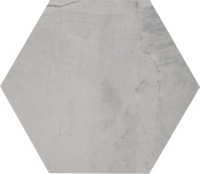 Foam Grey Porcelain Hex Wall and Floor Tile - 8.5 x 10 in.