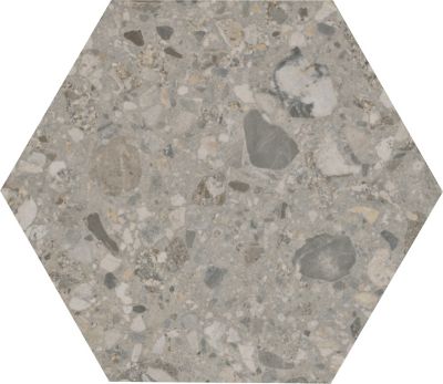 Shade Cool Porcelain Hex Wall and Floor Tile - 8.5 x 10 in.