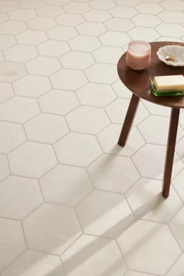 house on the hill 2025s/s Tシャツ Tile 80 Clay Porcelain Hex Wall and Floor Tile - 8.5 x 10 in. - The Tile Shop