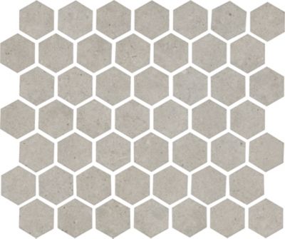Urbanstone Gris Satin Hex Matte Porcelain Wall and Floor Tile