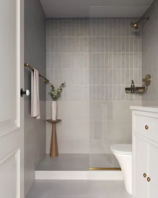 Nikki Chu Luxor Cement Ceramic Wall Tile - 2.5 x 10 in. - The Tile