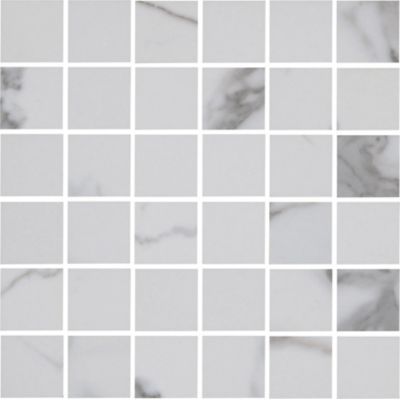 Calacatta White Polished Porcelain Mosaic Wall and Floor Tile