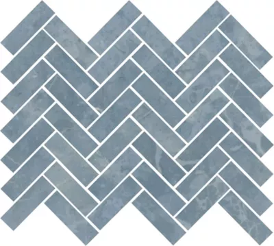 Laura Park Seaside Marble Herringbone Porcelain Mosaic Wall and