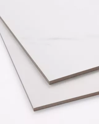 Arabian Lenci White Matte Porcelain Large Format Wall and Floor