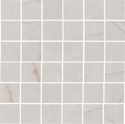 Lombardia White Matte Porcelain Mosaic Wall and Floor Tile - 2 in