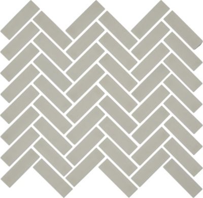 Herringbone Oatmeal Glossy Porcelain Mosaic Wall and Floor Tile