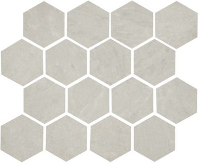 Stonehenge White Matte Porcelain Hexagon Mosaic Wall and Floor Tile - 3 x 3 in.