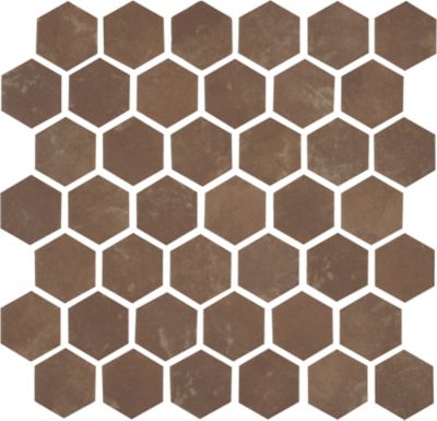 Romana Matte Recycled Glass Hexagon Mosaic Wall and Floor Tile - 2 x 2 in.