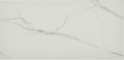 Nuovo Lincoln White Polished Porcelain Large Format Wall and Floor Tile - 12 x 24 in.