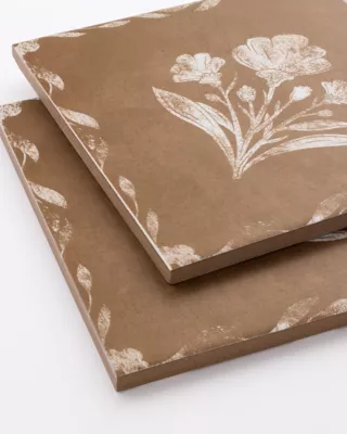 Kelli Fontana Trellis In Bloom Mocha Porcelain Wall and Floor Tile