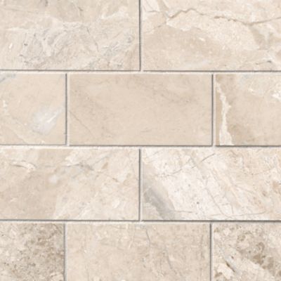 Queen Beige Brushed/Straight Edged Versailles Floor Tile