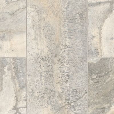 Claros Silver Honed Filled Travertine Wall and Floor Tile - 12 x 24 in.