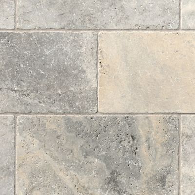 Claros Silver Tumbled Travertine Wall Tile - 8 x 15.75 in.