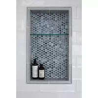 Penny Round Cloudy Porcelain Mosaic Wall and Floor Tile Penny Round Cloudy Porcelain Mosaic Wall and Floor Tile