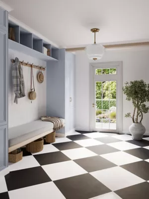 Colormatte Black Porcelain Wall and Floor Tile - 23 x 23 in. - The