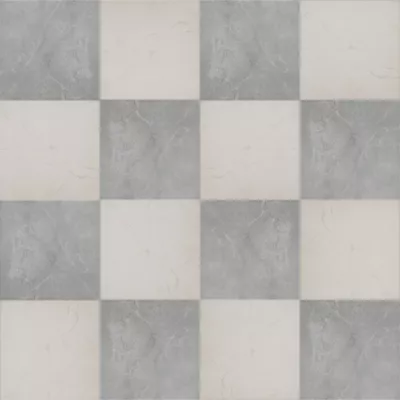 Keystone White Matte Porcelain Wall and Floor Tile - 12 x 12 in