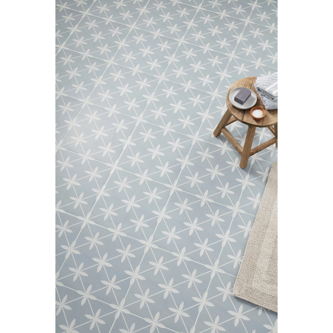 Laura Ashley Wicker Sea Spray Matte Porcelain Wall and Floor Laura Ashley Wicker Sea Spray Matte Porcelain Wall and Floor