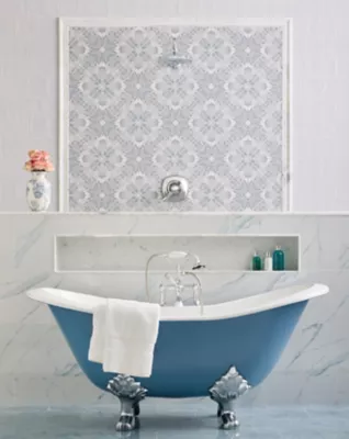 Africa Tempesta Polished Somerset Marble Wall Trim Tile - The Tile