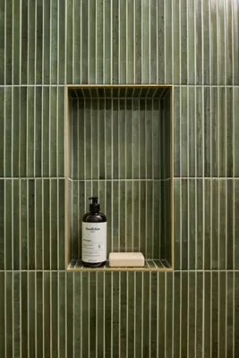 Home Kit-Kat Forest Glossy Porcelain Subway Wall Tile - 5 x 10 in
