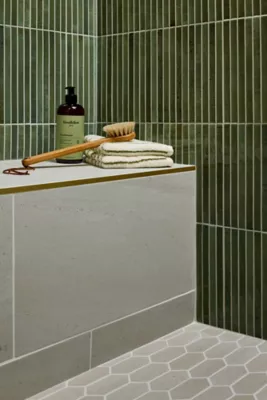 Moonstone Off White Picket Porcelain Mosaic Wall and Floor Tile