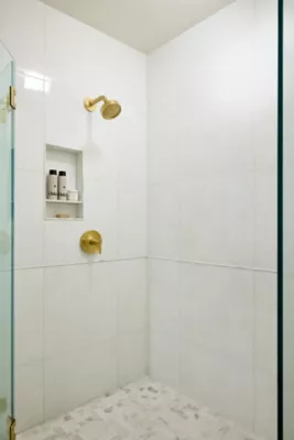 メランジュです Livingstone Melange Porcelain Mosaic Wall and Floor Tile - The
