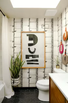 Zellige Charcoal Chabone Star Matte Ceramic Wall and Floor Tile